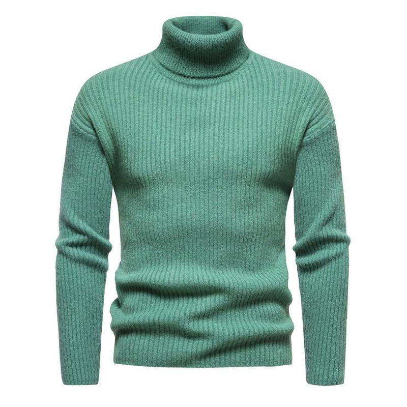 Mens Turtleneck Solid Color Sweater 40059462X