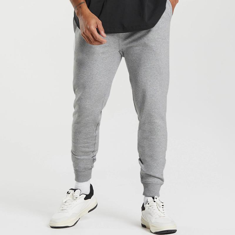 Mens Solid Color Lace-up Sweatpants 57219320X