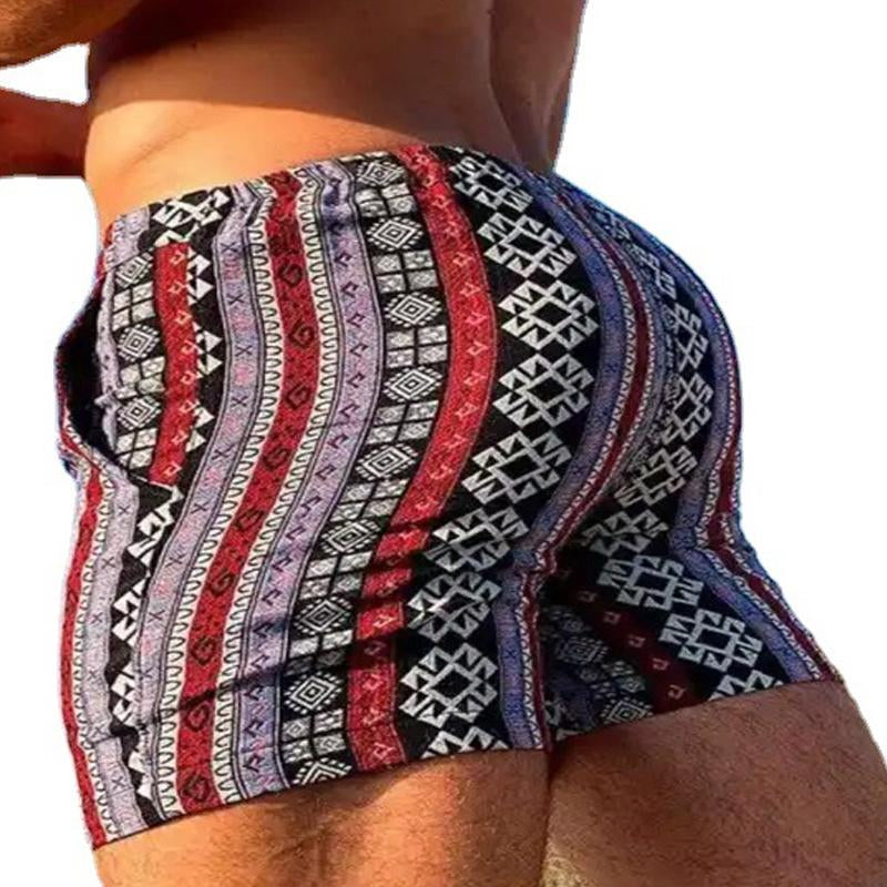 Mens Vintage Ethnic Print Board Shorts 65872648Y