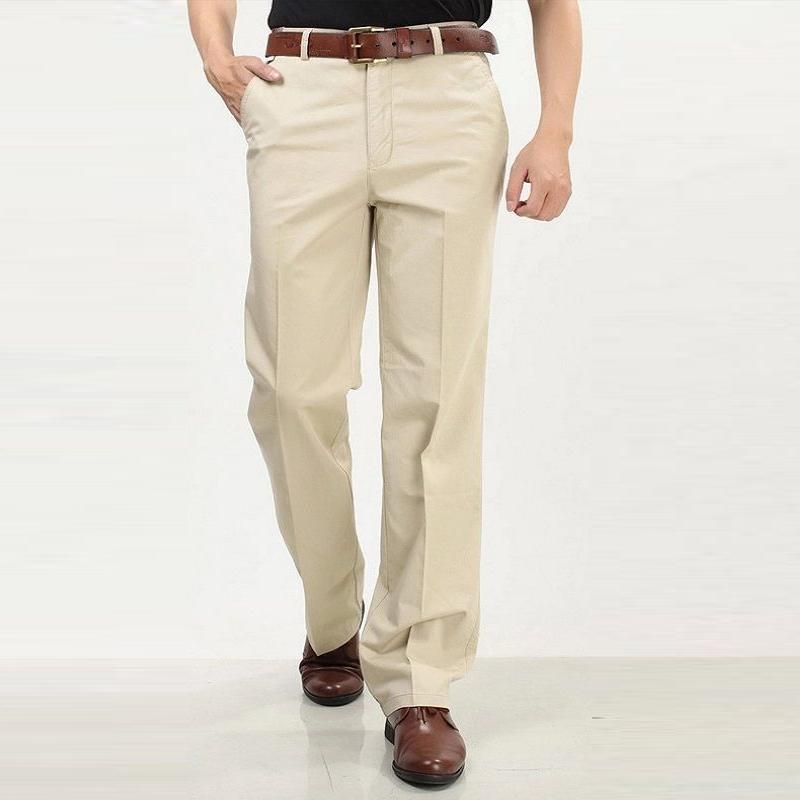 Mens Casual Solid Color Straight Leg Pants 69667783Y