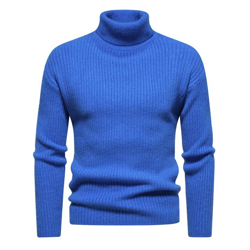 Mens Turtleneck Solid Color Sweater 40059462X