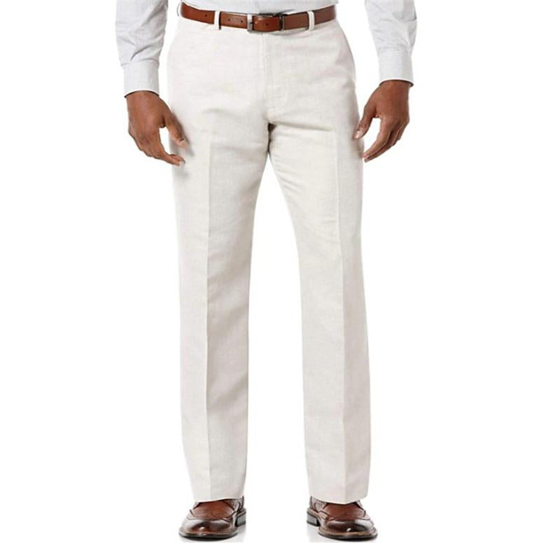 Mens Solid Color Comfortable Breathable Outdoor Cotton Blend Pants 73899242X