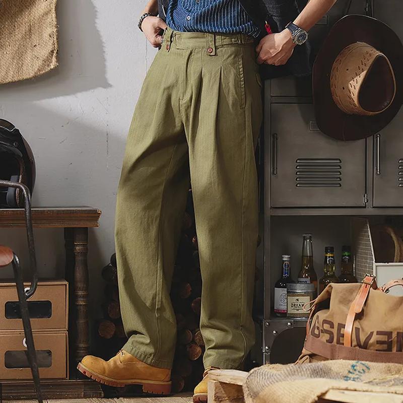 Mens Vintage Straight Loose Cargo Pants 97282984Z