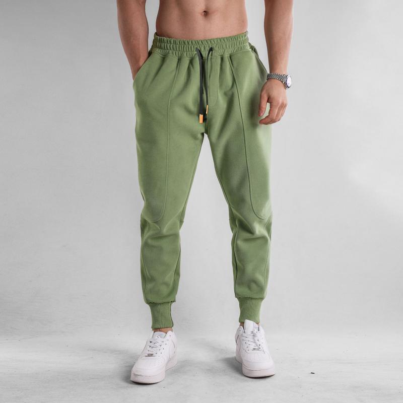 Mens Solid Color Loose Elastic Waist Sweatpants 85674025Z